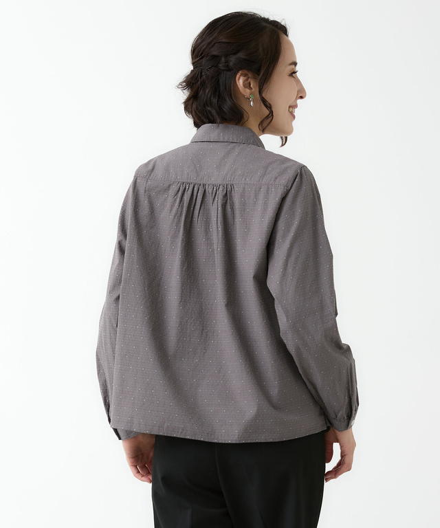 コットン ドビー ブラウス