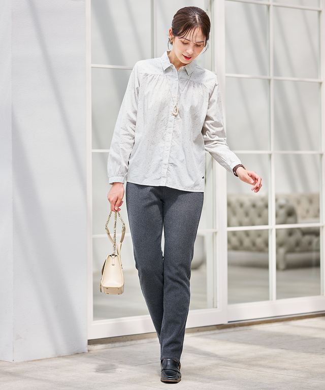 コットン ドビー ブラウス