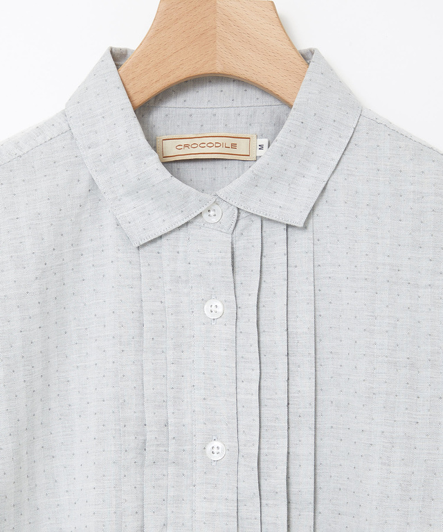 コットン タックデザイン ブラウス