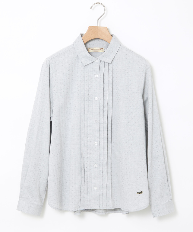 コットン タックデザイン ブラウス