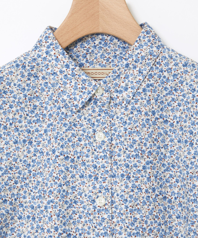 小花柄プリント ブラウス