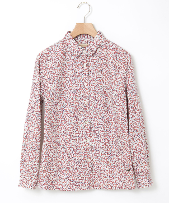 小花柄プリント ブラウス