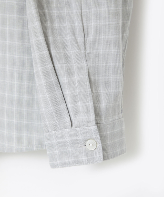 チェック柄 ガーゼ ブラウス