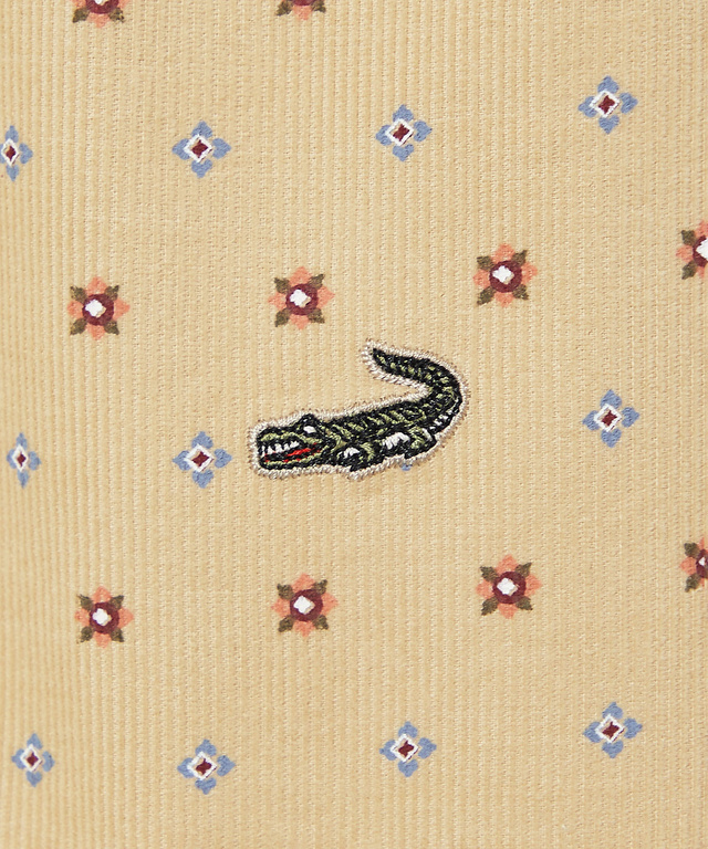 コーデュロイ 小紋柄 プリントブラウス