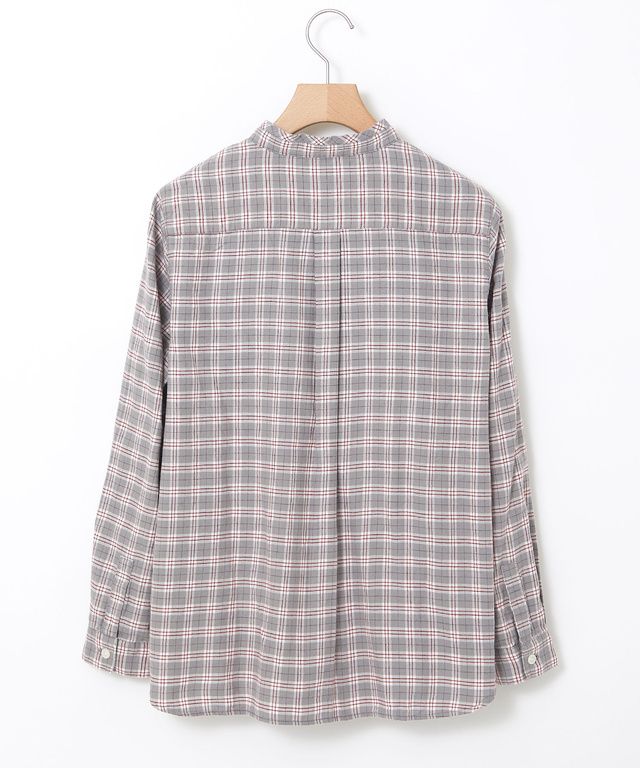 フランネル チェック柄 ブラウス