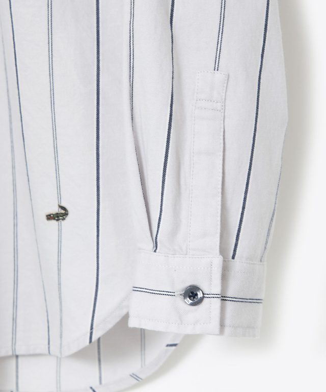 バンドカラー ストライプ ブラウス【一部店舗限定】