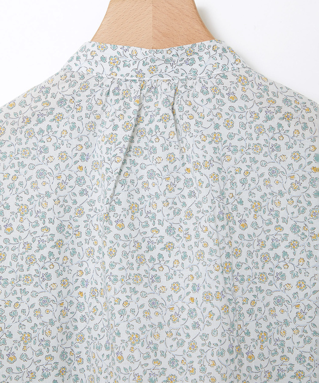 花柄プリント ピンタック ブラウス【オンラインショップ限定】