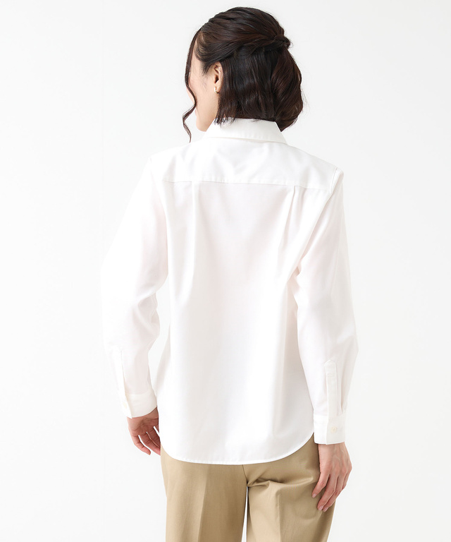 ノンアイロン オックスフォード ブラウス【シワになりにくい】