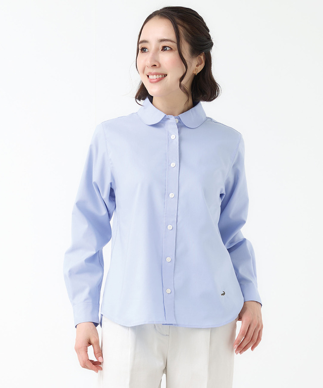ノンアイロン オックスフォード ブラウス【シワになりにくい】