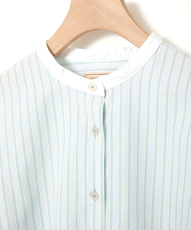 クレリック ストライプ ブラウス