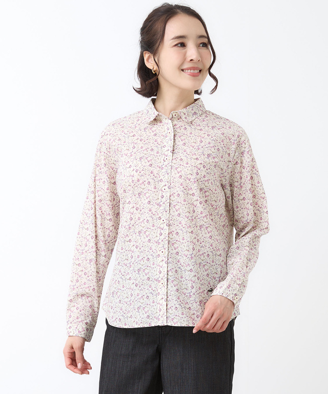 フラワープリント ブラウス【オンラインショップ・一部店舗限定】