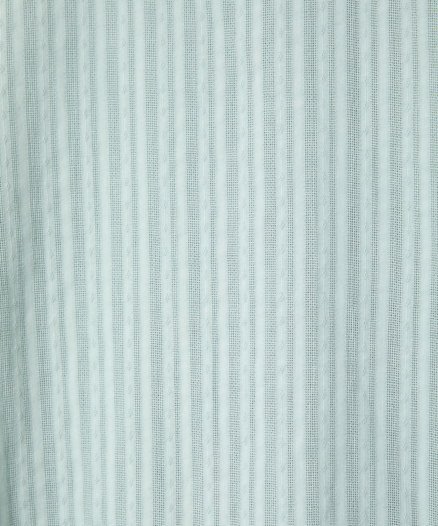 パナマストライプ バンドカラー ブラウス