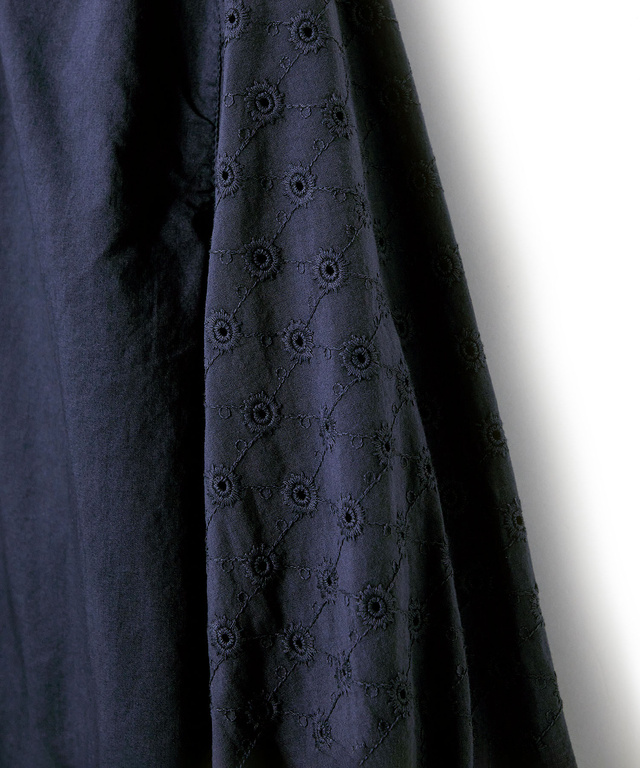 袖刺繍 プルオーバー ブラウス