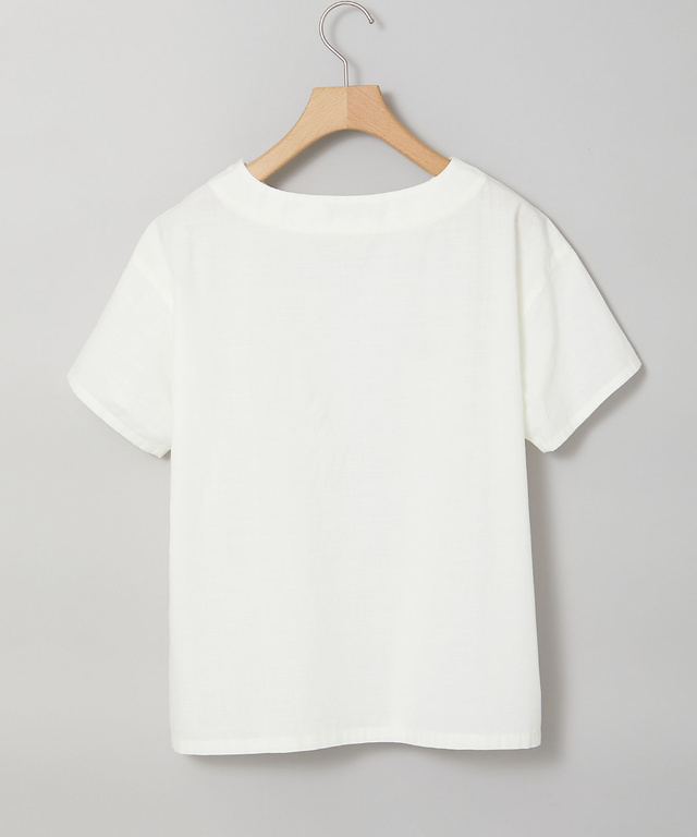 ダンガリー 刺繍 ブラウス