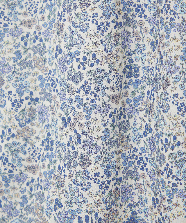 小花柄 シャーリング ブラウス【オンラインショップ・一部店舗限定】