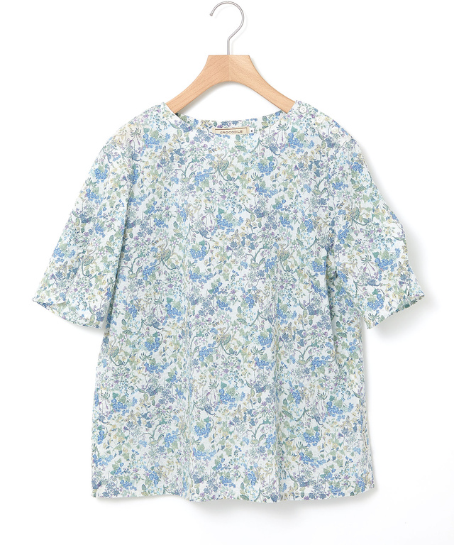 ミラクルウェーブ 花柄 ブラウス【オンラインショップ限定】