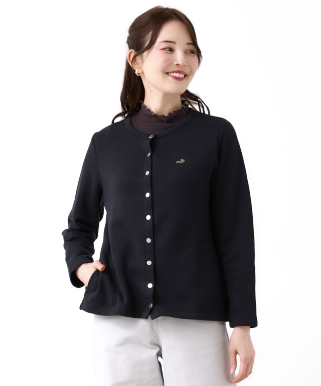スナップボタン カーディガン