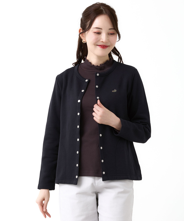 スナップボタン カーディガン