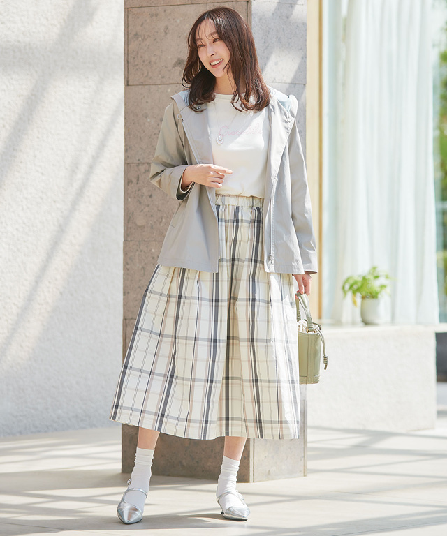 小花柄 プリント 長袖Tシャツ