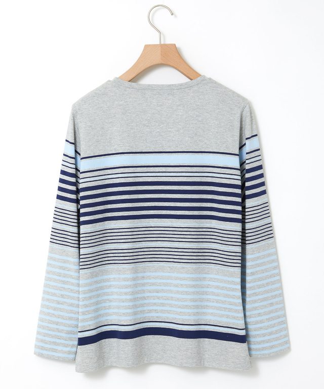 マルチボーダー 長袖 Ｔシャツ