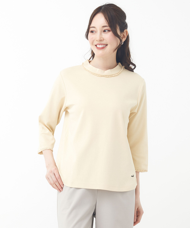 ストレッチレース 七分袖 Tシャツ