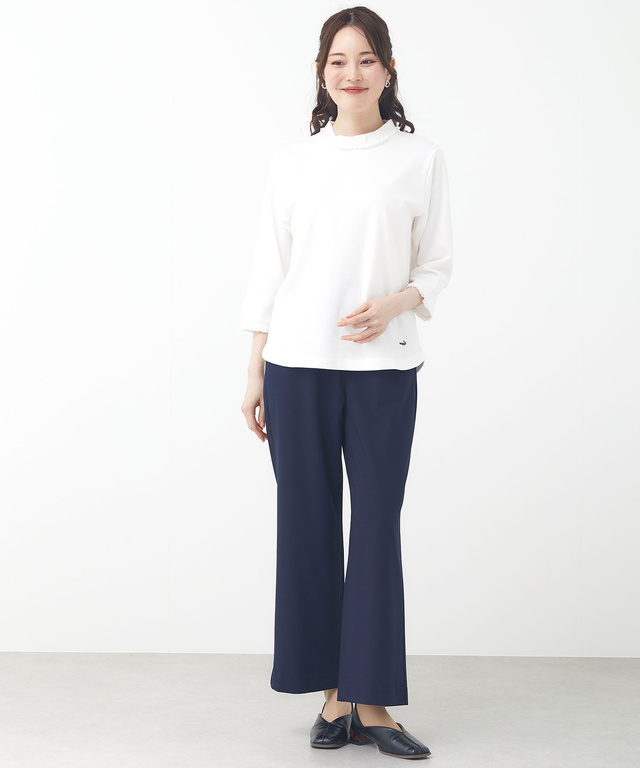 ストレッチレース 七分袖 Tシャツ