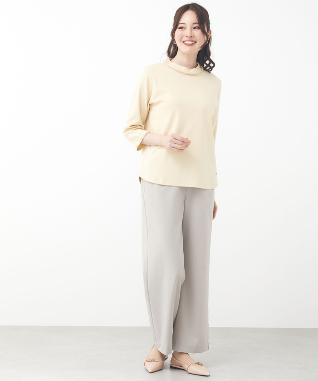 ストレッチレース 七分袖 Tシャツ