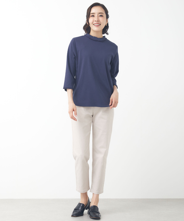 ストレッチレース 七分袖 Tシャツ