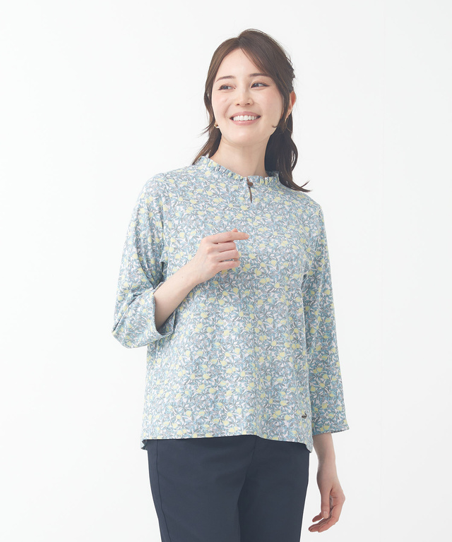 フルーツモチーフ 襟フリル Tシャツ