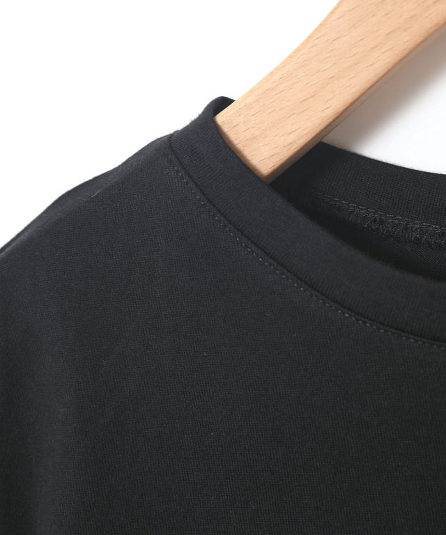コットン 袖刺繍 Tシャツ