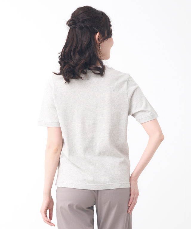 コットン フラワープリント Tシャツ