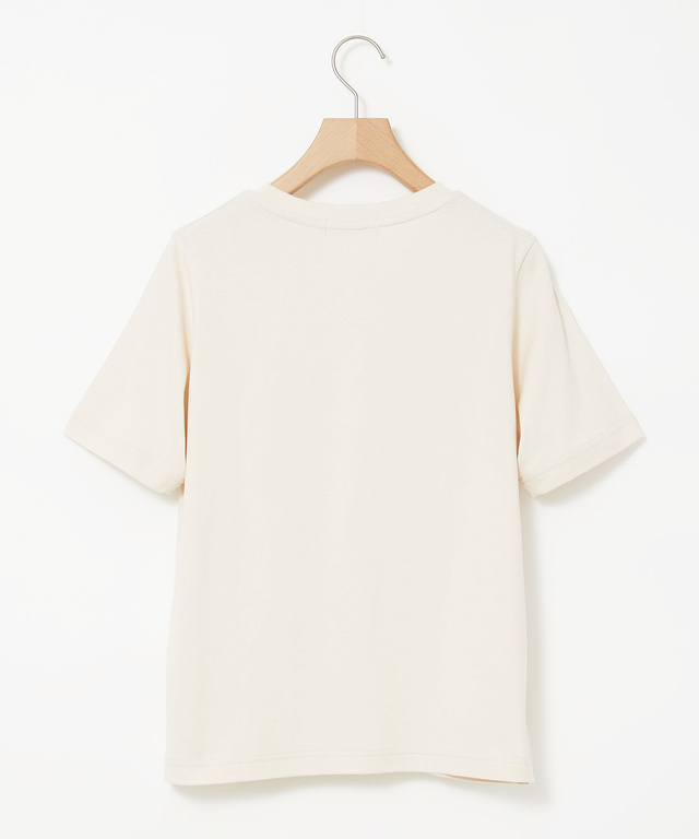 コットン フラワープリント Tシャツ