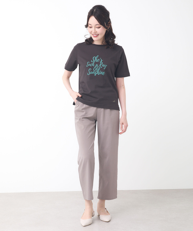 コットン ロゴプリント Tシャツ