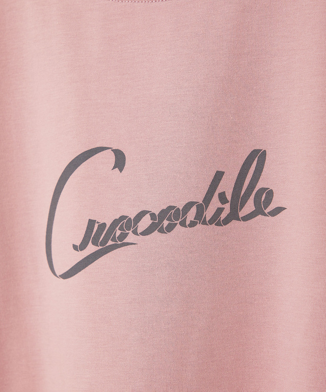 リボンロゴプリント 七分袖 Tシャツ