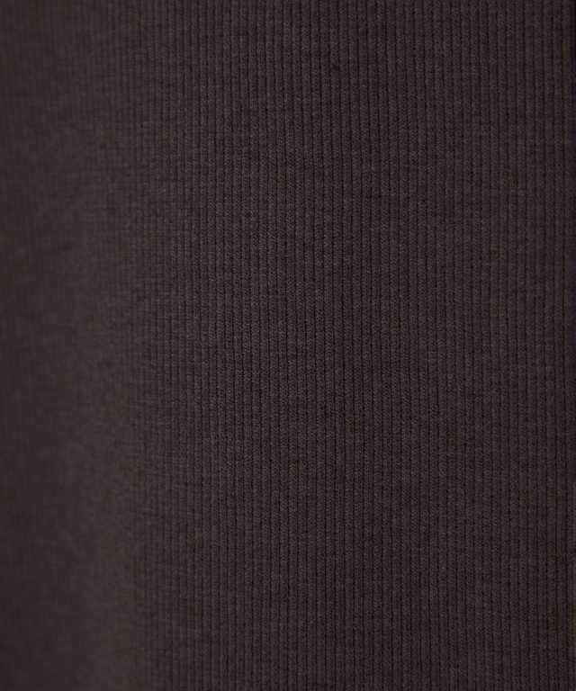 メロー ハイネック リブカットソー