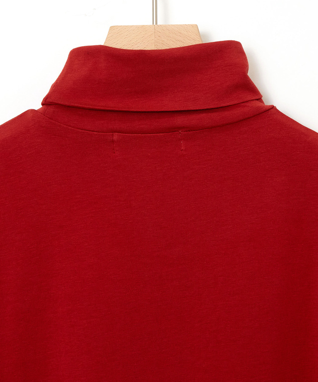 天竺 タートルネック プルオーバー