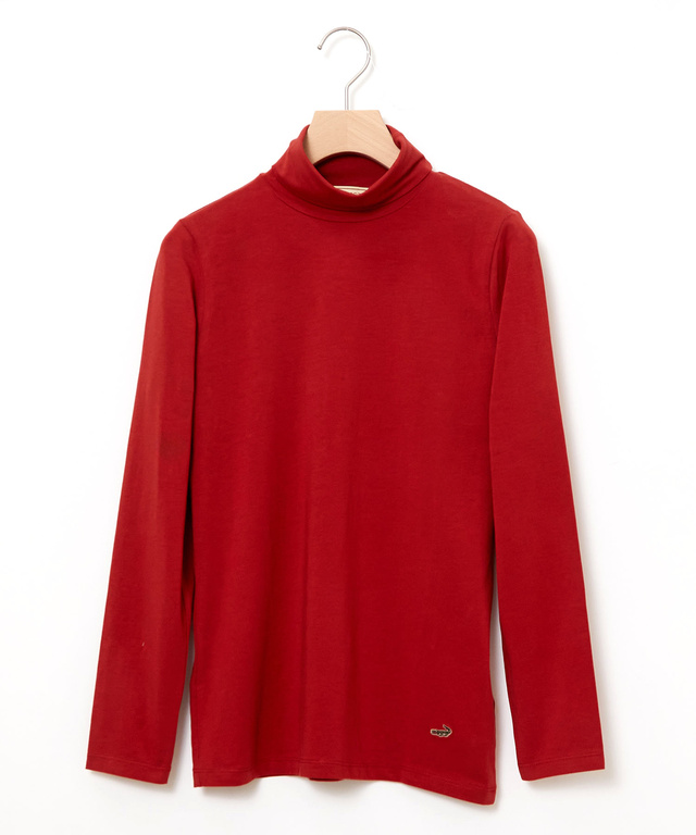 天竺 タートルネック プルオーバー