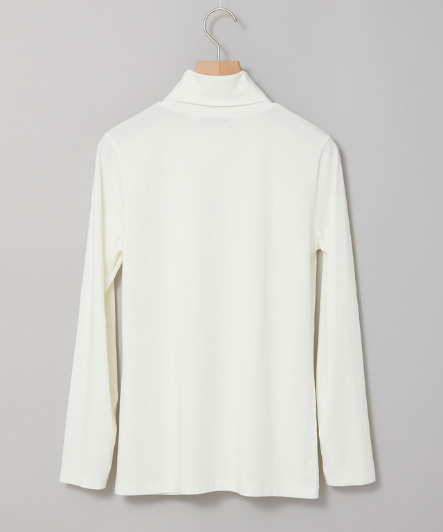 天竺 タートルネック プルオーバー