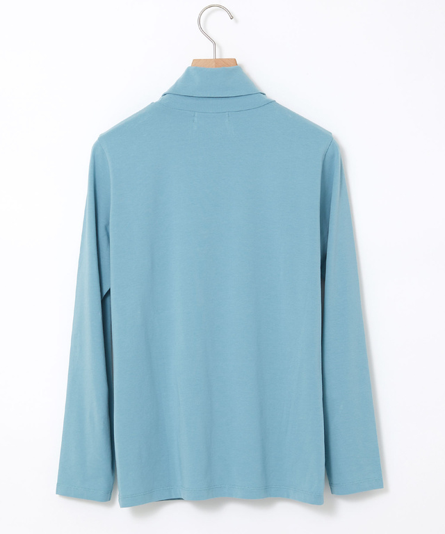 天竺 タートルネック プルオーバー