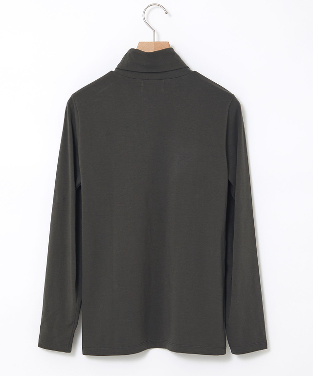 天竺 タートルネック プルオーバー