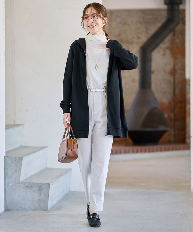 天竺 タートルネック プルオーバー