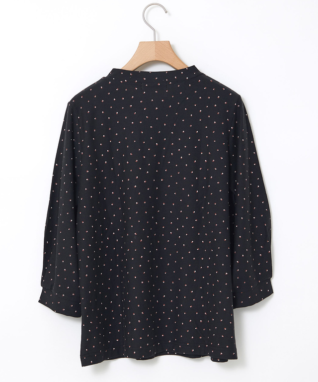 幾何学模様 ギャザー カットソー