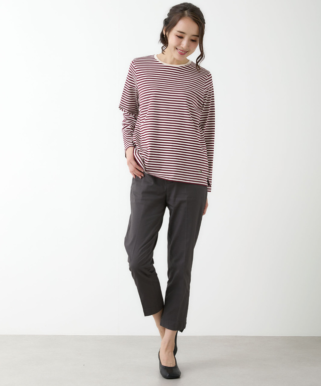 コットン マルチボーダー Tシャツ