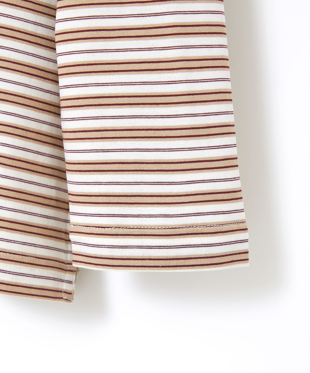 コットン マルチボーダー Tシャツ