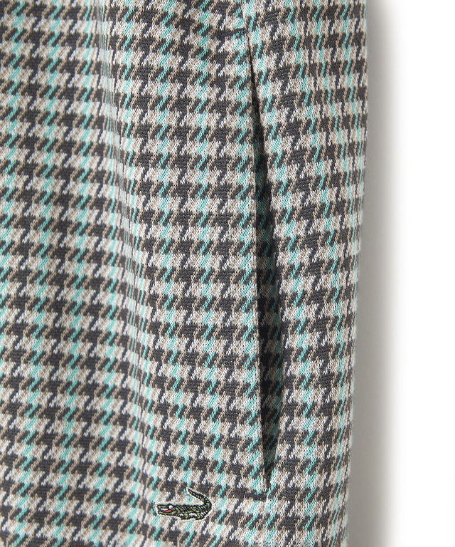 柄切り替え カット カーディガン