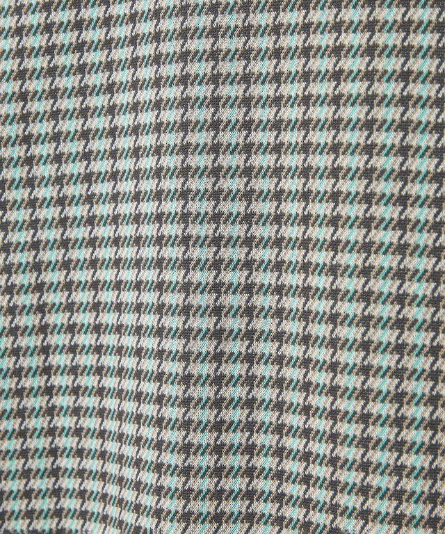 柄切り替え カット カーディガン