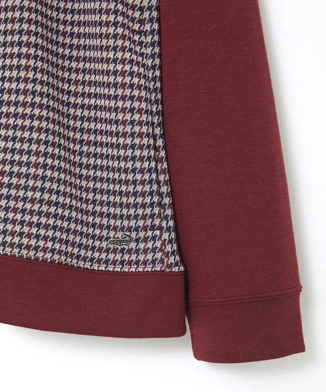 柄切り替え カット カーディガン