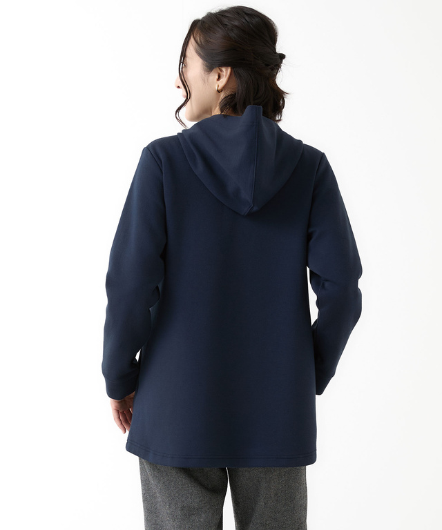  ボタン開き パーカー