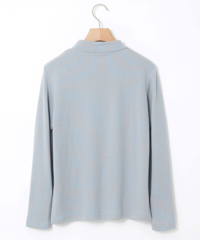 ジャカード ハイネック カットソー