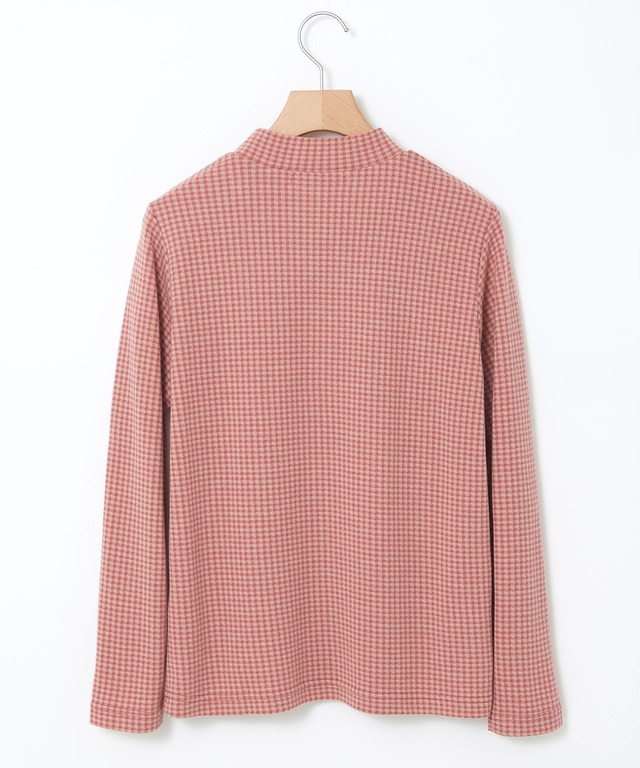 ジャカード ハイネック カットソー